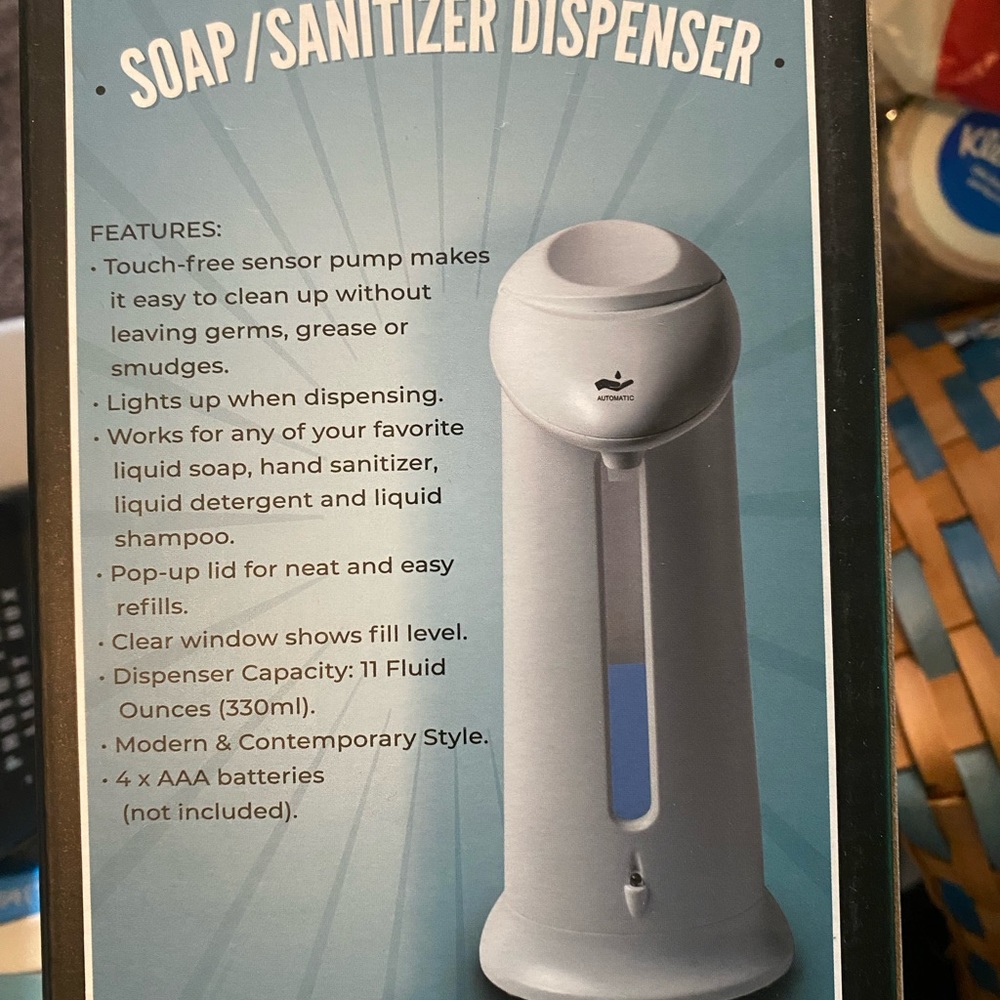 Motion activated soap/sanitizer dispenser